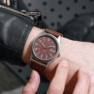 Sport <span class=keywords><strong>Textile</strong></span> <span class=keywords><strong>Bracelet</strong></span> En Nylon Élégant Hommes <span class=keywords><strong>Montre</strong></span> Lumineux Mode Montres Affichage Analogique Quartz Casual <span class=keywords><strong>Montre</strong></span>-<span class=keywords><strong>Bracelet</strong></span> - Product Image 4