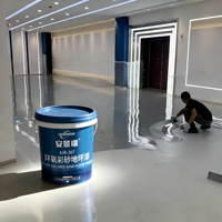 Nouvelles tendances Peinture époxy à base de sable coloré Revêtement liquide Auto-nivelant Effet marbre Résistant à la corrosion Peinture industrielle pour sols