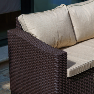 Ergonomic Curved Round Sectional Rattan Sofa Set with Thick Removable Cushions for Outdoor Patio Garden Luxury Modern - Product Image 6