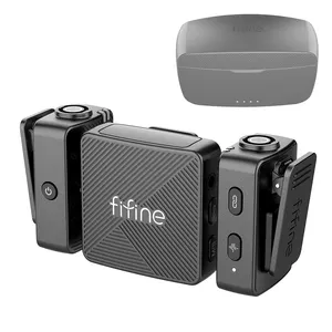 Fifine M9 wireless lavalier microphone wireless mics portable microphones wireless microphones mobile