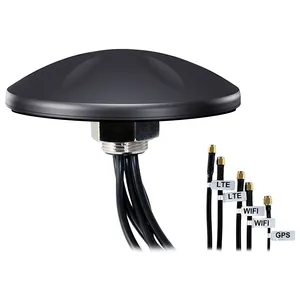 long range omni directional outdoor car wifi communication 5-in-1 gnss gps 4g 5g LET Wifi mimo antennas for hotspot 50km 360