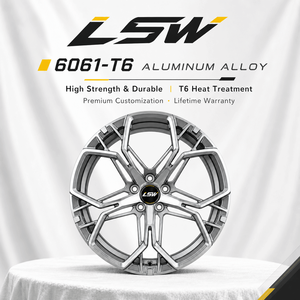 LS8032 New Design Machined Split <b>Spoke</b> Forged Alloy Rims, Custom Aftermarket <b>Wheels</b> For Performance Passenger Car - Product Image 4