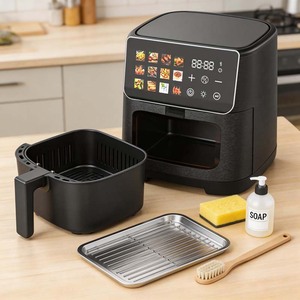 <span class=keywords><strong>Friteuse</strong></span> à air intelligente personnalisée par le fabricant, grande capacité 6,5 L, sans huile, faible teneur en matières grasses, pour usage domestique - Product Image 4