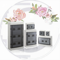 Boîte de distribution électrique intérieure 6 voies 8 prises 380V 125A en ABS PC, étanche, anti-poussière, isolée, avec couvercle transparent
