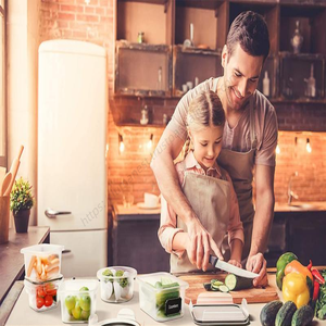 Juego de 16 Recipientes Herméticos para Refrigerador LYT274, Cuadrados y Redondos, para Almacenamiento de Alimentos, Cajas de Conservación para Cocina - Product Image 5
