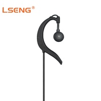 Auricular LSENG Multipin Tipo G con Gancho para la Oreja y PTT Separado, Cable ENC de 95/50CM para Radio Bidireccional Motorola GP328, Patrulla de Seguridad