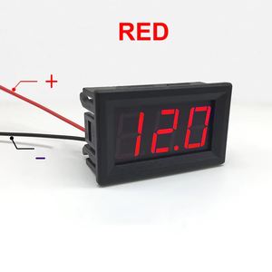 Dc 4-30V điện áp chỉ số 0.36 inch kỹ thuật số xe Vôn kế Điện áp Meter Red/Blue/Green e-bike LED hiển thị điện áp Tester - Product Image 6