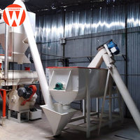 Nouvelle ligne de production de granulés métalliques 2t/h, presse à granulés pour animaux, machine de traitement des aliments pour volailles, moulin à aliments automatique