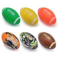 Broyeur manuel portable 4-en-1 en alliage de zinc de 60 mm, style ballon de rugby, pour épices, herbes et tabac, accessoires KL