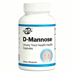 Cápsulas de D-Manosa con Certificación HALAL, 60 Cápsulas, Marca Privada, Suplemento Dietético para Adultos, Apoyo Urinario, Fabricación OEM/ODM - Product Image 1