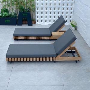 Chaise longue pliante d'extérieur, dossier réglable pour patio, plage, chaise inclinable d'extérieur - Product Image 4