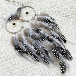 <span class=keywords><strong>Owl</strong></span> Dream Catcher với ánh sáng cho trẻ em gái phòng ngủ trang trí nội thất đầy màu sắc lông dreamcatchers handmade thủ công mỹ nghệ treo - Product Image 4