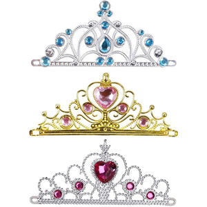 <span class=keywords><strong>Couronne</strong></span> de princesse, diadème en strass, ensemble de déguisement pour fille, cadeau de fête - Product Image 2