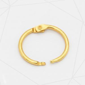 วงแหวนพลาสติกสีทองขนาด 0.75 นิ้ว (20 มม.) ยี่ห้อ YIWANG สำหรับเข้าเล่มเอกสาร สมุดบันทึก และพวงกุญแจ - Product Image 2