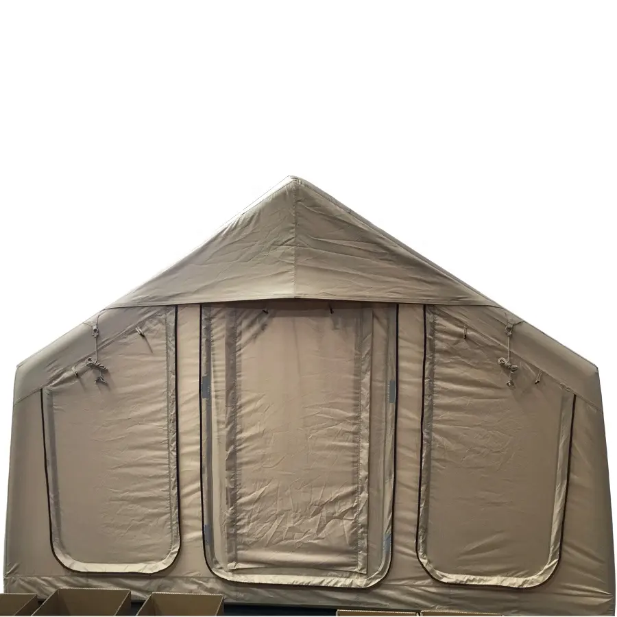 5-6 Persoons Draagbare Familie Camping Tent Waterdichte Outdoor Grote Canvas Air Oxford Glamping Opblaasbare Camping Tent