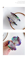 Pince à cheveux artisanale en acétate, taille moyenne 4 cm, style coréen, pour l'arrière de la tête