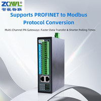 Gateway PROFINET a Modbus, Conversor de Protocolo RS485 a PROFINET Modbus con 1/2/4/6/8 Puertos Aislados, Ethernet Dual, Sin Programación