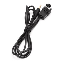 Pour adaptateur de câble audio auxiliaire Jvc KCE-121B Ai-Net 3.5mm pour Alpine