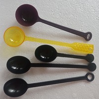 Cuillère à café en plastique tasse à café avec cuillère outil de cuisine cuillère à mesurer réutilisable