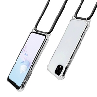 Pour Google Pixel 4XL Bandoulière Étui de Téléphone Transparent Antichoc Tpu Housse