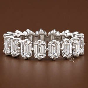 Anillo de Boda para Mujer con Diamante Cultivado en Laboratorio de 2.08 CTW, 4.30 Quilates, 5.3 mm de Ancho, Oro de 14K, Joyería Fina Elegante, Anillo de Aniversario - Product Image 1