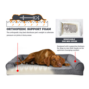 Huisdierenbedden Fabrikant Directe Verkoop Grote Traagschuim Orthopedische Huisdierenbedden Luxe Gezellig Hondenbed Voor Grote Honden - Product Image 4