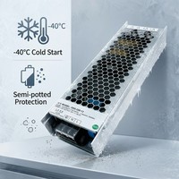 Alimentation à découpage ultra-mince 350W à sortie unique AC/DC 12V 24V 36V 48V avec PFC actif pour affichage LED et contrôle industriel