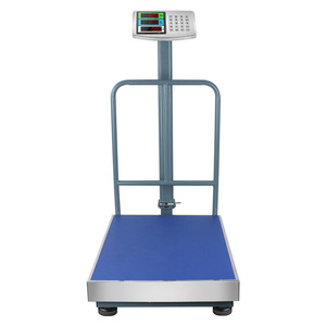 Báscula de plataforma mecánica de doble dial de acero inoxidable Veidt Weighing TCS-KR 300kg 40*50cm con barandilla de seguridad para equipaje y cocina TCS-K - Product Image 3