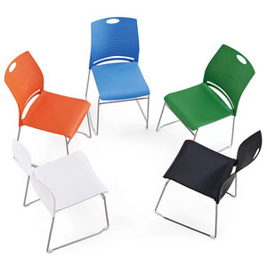 Yazhi <span class=keywords><strong>2020</strong></span> Foshan pliable mode pas cher prix noir couvercle en plastique siège bureau formation chaise avec siège en tissu - Product Image 1