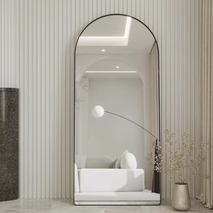 กระจกกรอบโลหะ, กระจกติดผนังขนาดใหญ่สำหรับตั้งพื้น, พิงหรือแขวน, กระจกตั้งพื้นสำหรับห้องนอน, ห้องนั่งเล่น - Product Image 3