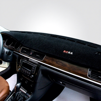 Tapis pare-soleil pour console centrale de voiture, matériau en cortex, style cuir suédé, fabriqué en usine