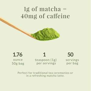 Matcha Sunday Ceremonial Grade Matcha-China-Fijn Gemalen Groene Theepoeder-Vibrant Groen (50g/1.75oz) in Stand-Up Pouch & Zak - Product Image 3