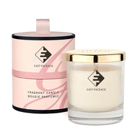 Boîte cadeau à bougie personnalisée en 10 pièces, avec emballage, boîte à bougie noire, boîtes cadeau en carton