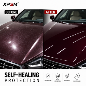 ฟิล์มใสกันรอยรถยนต์ XP3M สีแดงเบอร์กันดี เงา OEM TPU ความหนา 7.5 มิล ซ่อมแซมตัวเองได้ ป้องกันรอยขีดข่วน ป้องกันสีเหลือง ขนาด 1.52x15 เมตร - Product Image 5