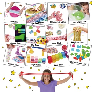 Nhà máy Made 12 màu DIY phim hoạt hình chơi bột hội thảo môi trường trẻ em Slime trẻ em Đồ chơi giáo dục Slime Kit cho cô gái 10-12, - Product Image 2