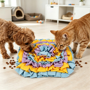 Pet Cat <b>Dog</b> Snuffle <b>Mat</b> Interactive Puzzle Feeding <b>Bowl</b> for Smell Training Stress Relief Nosework Foraging Pet Sniffing Pads - Product Image 6