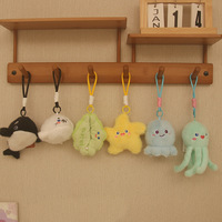 Porte-clés et Peluches de Créatures Marines : Calamar, Pieuvre, Méduse, Requin, Raie Manta, Étoile de mer, Dauphin, Orque, Poisson-pie, Homard