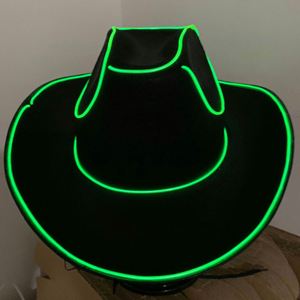 Wholesale Music Festival LED Cowboy <b>Hat</b> Fashion Light Halloween Cowgirl <b>Hat</b> - Product Image 5