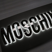 Letras LED Metálicas Iluminadas, Creativas, de Acero Inoxidable, Curvas, Retroiluminadas, con Forma Personalizada, Letreros Publicitarios Alfanuméricos