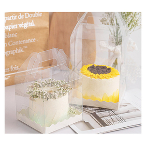 Caja para Pastel con Asa, Sin Pegamento, para Pastel Pequeño de 4 Pulgadas, en Oferta - Product Image 1