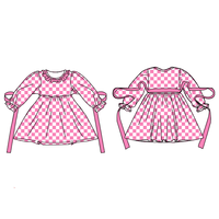 Robe d'été décontractée Zs Bamboo Twirl pour bébé fille, motif dessin animé, manches classiques, personnalisable ODM, respirante