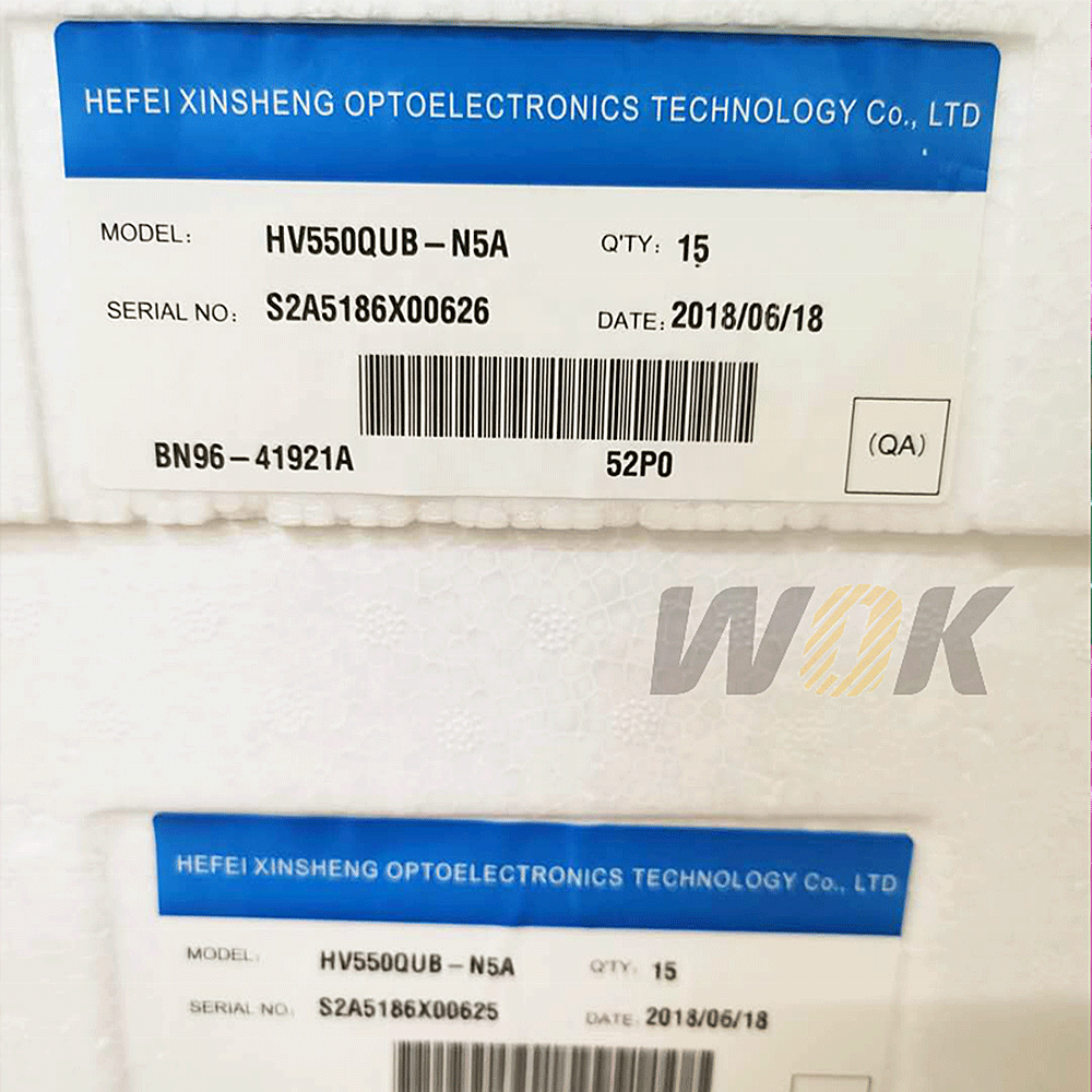 55 inch HV550QUB-N5A BOE Open Cell TV Screen lcd TV Panel TV Replacement Screen