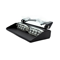 Luz intermitente estroboscópica de advertencia de emergencia para coche, parabrisas de techo Interior con ventosa, color verde, 8LED