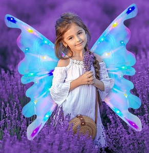 2023 all'ingrosso elettrico fai da te <span class=keywords><strong>ali</strong></span> di farfalla ragazze farfalla <span class=keywords><strong>angelo</strong></span> ala Costume Set puntelli di scena <span class=keywords><strong>ali</strong></span> di fata luminose - Product Image 1