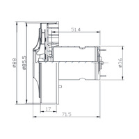 Moteur électrique 24V DC pour aspirateur, version commande en gros, moteur d'aspiration avec étiquettes personnalisées pour les sociétés d'import-export