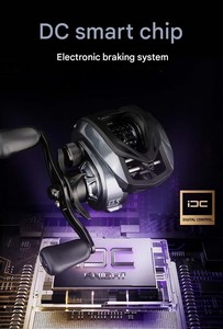 <span class=keywords><strong>Moulinet</strong></span> de pêche baitcasting DC, rapport de transmission 7.11, pour gaucher, lancer longue distance, frein électronique universel, sonore, anti-éclatement de ligne, métal et plastique - Product Image 3