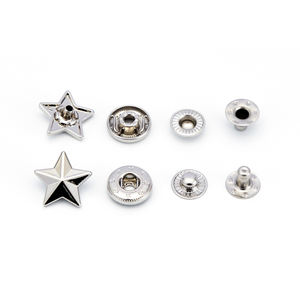 YHG yüksek kalite kabartmalı pirinç çinko alaşım yıldız Botones basın emaye Metal Logo ceket ceket için özel Snap düğmesi - Product Image 2