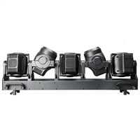 Super Beam 5x120W RGBW Zoom Strobe Wash 5 têtes en aluminium, projecteur LED mobile pour scène, DJ/hôtels, CRI 90 élevé