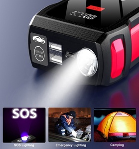 Multi Functional 12V 10000 Amh Wireless Charging Lithium Power Bank <strong>Battery</strong> Pack Dual USB LCD Display Car Jumper Truck <strong>Booster</strong> - Product Image 3