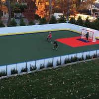 ZSPE personnalisé haute résistance au choc hockey en plastique clôture barrière dasher conseil hdpe synthétique patinoire dasher conseil